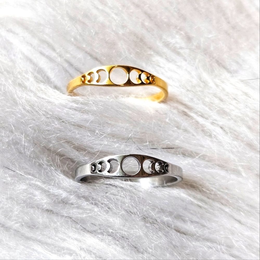 Lunar Stainless Steel Ring 6-9